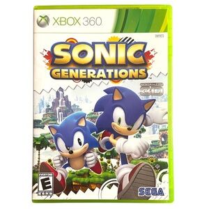 Sonic Generations (Microsoft Xbox 360, 2011) Complete with Manual CIB
